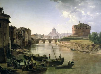 Nowy Rzym z Zamkiem Świętego Anioła, 1825 (olej na płótnie)